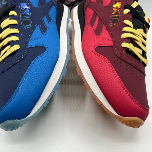 Reebok x Street Fighter Classic Leather Shoes Red Blue GY0075 Mens Size 11.5 NIB - Picture 10 of 15